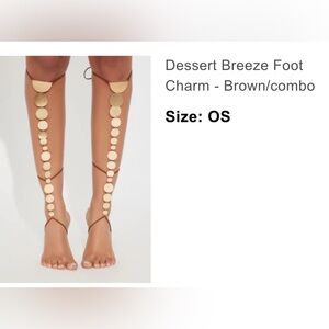 Dessert Breeze Foot Charm - Brown